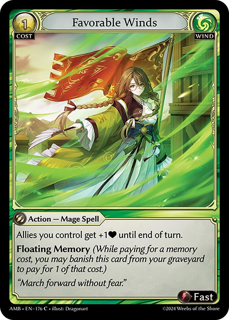 Image for Favorable Winds (176) (Mortal Ambition) - Grand Archive TCG