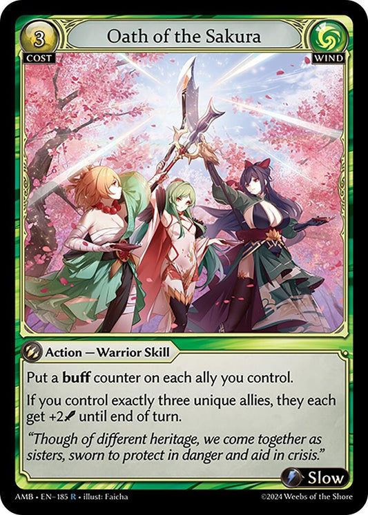 Image for Oath of the Sakura (185) (Mortal Ambition) - Grand Archive TCG