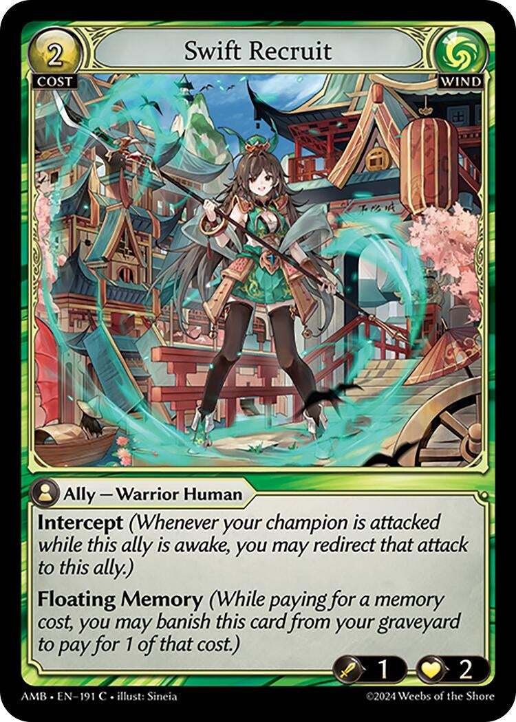 Image for Swift Recruit (191) (Mortal Ambition) - Grand Archive TCG