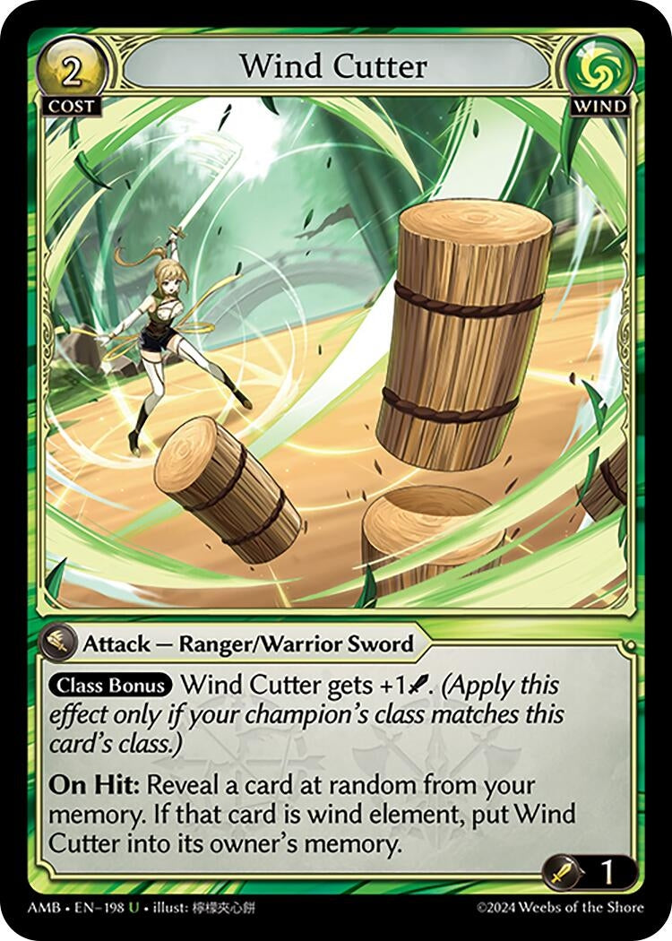Image for Wind Cutter (198) (Mortal Ambition) - Grand Archive TCG