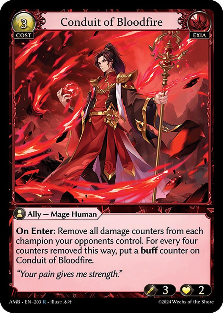 Image for Conduit of Bloodfire (203) (Mortal Ambition) - Grand Archive TCG