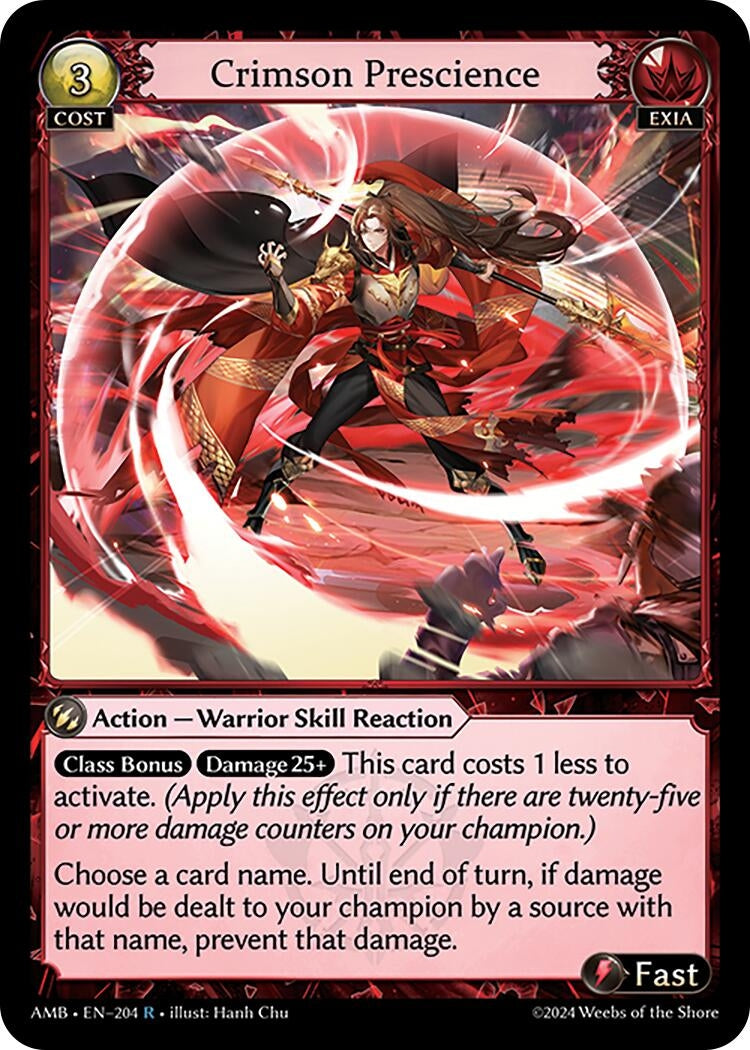 Image for Crimson Prescience (204) (Mortal Ambition) - Grand Archive TCG