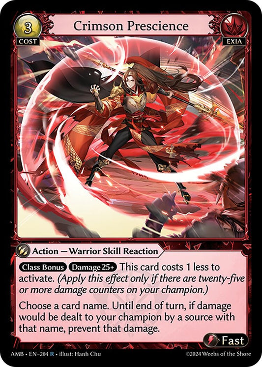 Image for Crimson Prescience (204) (Mortal Ambition) - Grand Archive TCG