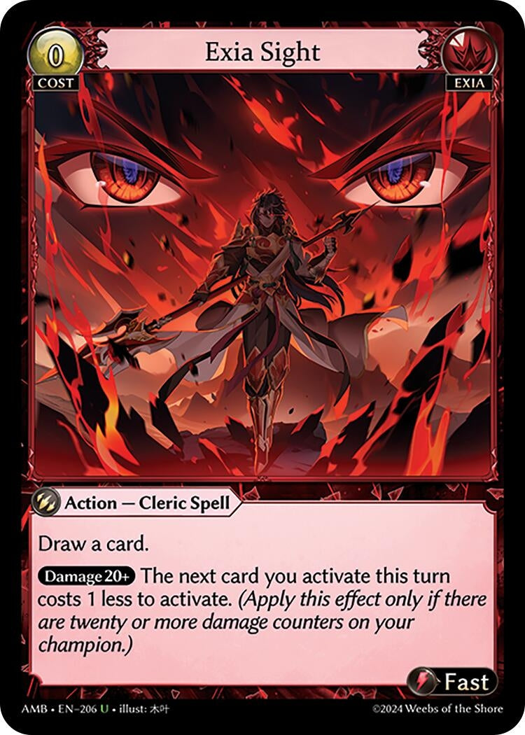 Image for Exia Sight (206) (Mortal Ambition) - Grand Archive TCG