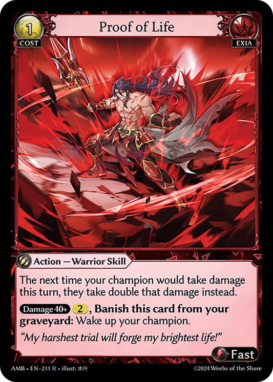 Image for Proof of Life (211) (Mortal Ambition) - Grand Archive TCG