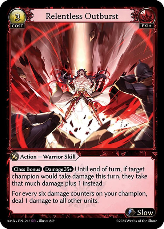 Image for Relentless Outburst (212) (Mortal Ambition) - Grand Archive TCG
