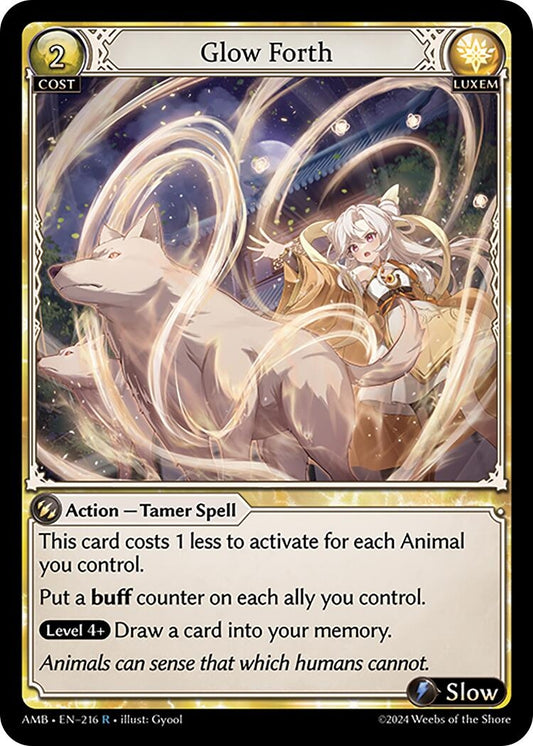 Image for Glow Forth (216) (Mortal Ambition) - Grand Archive TCG