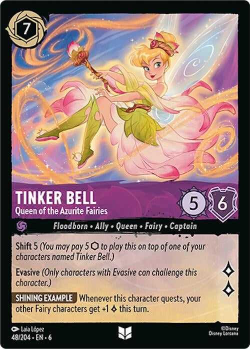 Image for Tinker Bell - Queen of the Azurite Fairies (48/204) (Azurite Sea) - Disney Lorcana