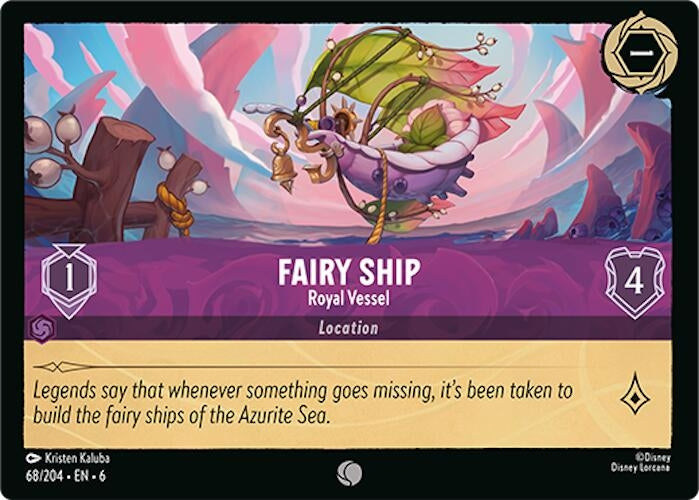 Image for Fairy Ship - Royal Vessel (68/204) (Azurite Sea) - Disney Lorcana