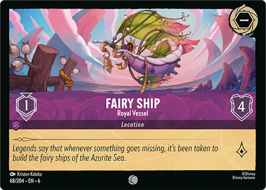 Image for Fairy Ship - Royal Vessel (68/204) (Azurite Sea) - Disney Lorcana