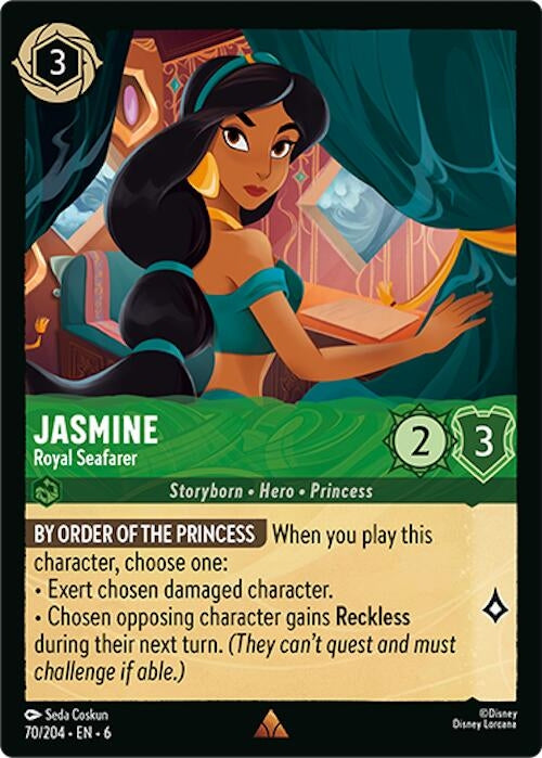 Image for Jasmine - Royal Seafarer (70/204) (Azurite Sea) - Disney Lorcana