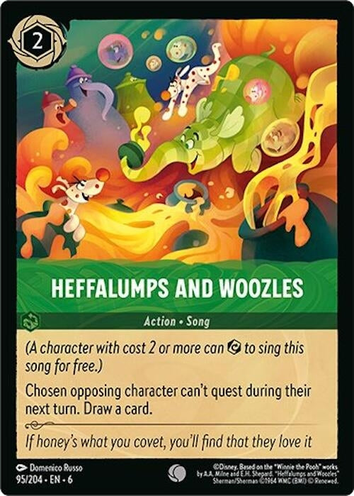 Image for Heffalumps and Woozles (95/204) (Azurite Sea) - Disney Lorcana