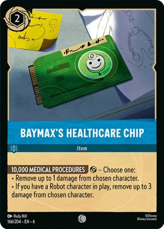Image for Baymax's Healthcare Chip (166/204) (Azurite Sea) - Disney Lorcana