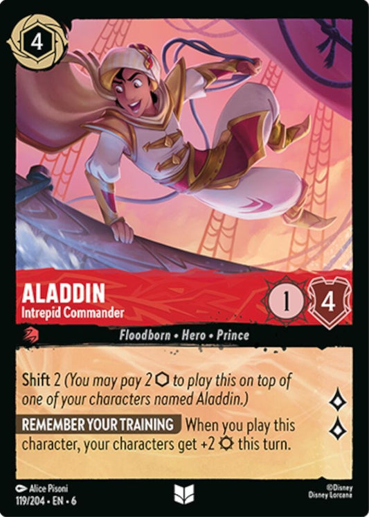 Image for Aladdin - Intrepid Commander (119/204) (Azurite Sea) - Disney Lorcana