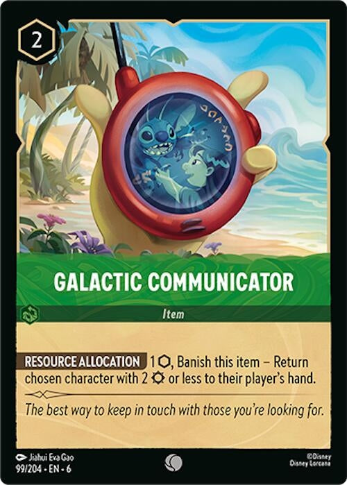 Image for Galactic Communicator (99/204) (Azurite Sea) - Disney Lorcana