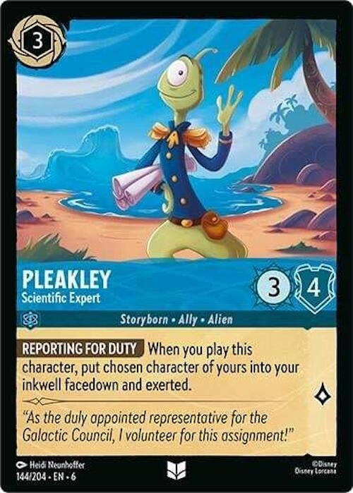 Image for Pleakley - Scientific Expert (144/204) (Azurite Sea) - Disney Lorcana
