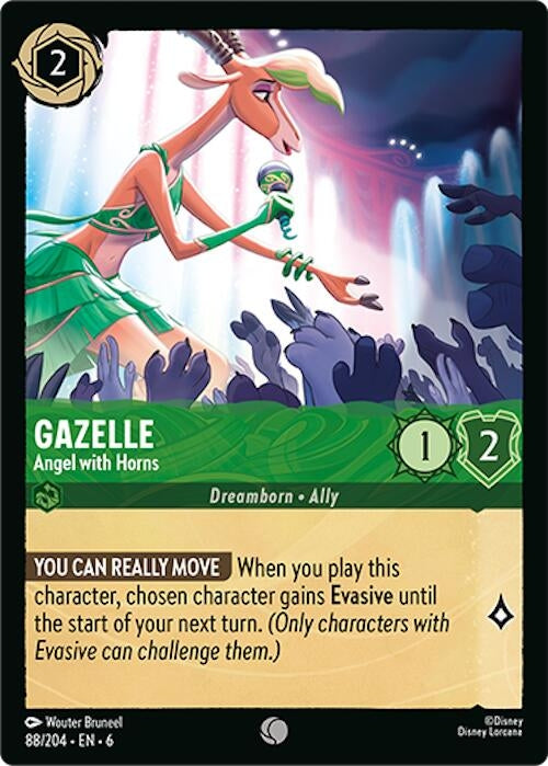 Image for Gazelle - Angel with Horns (88/204) (Azurite Sea) - Disney Lorcana