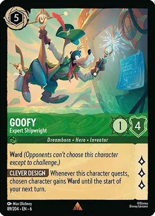 Image for Goofy - Expert Shipwright (89/204) (Azurite Sea) - Disney Lorcana