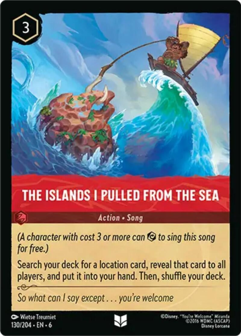 Image for The Islands I Pulled From The Sea (130/204) (Azurite Sea) - Disney Lorcana