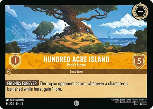 Image for Hundred Acre Island - Pooh's Home (34/204) (Azurite Sea) - Disney Lorcana