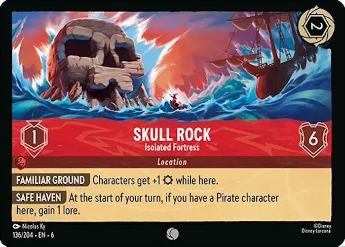 Image for Skull Rock - Isolated Fortress (136/204) (Azurite Sea) - Disney Lorcana