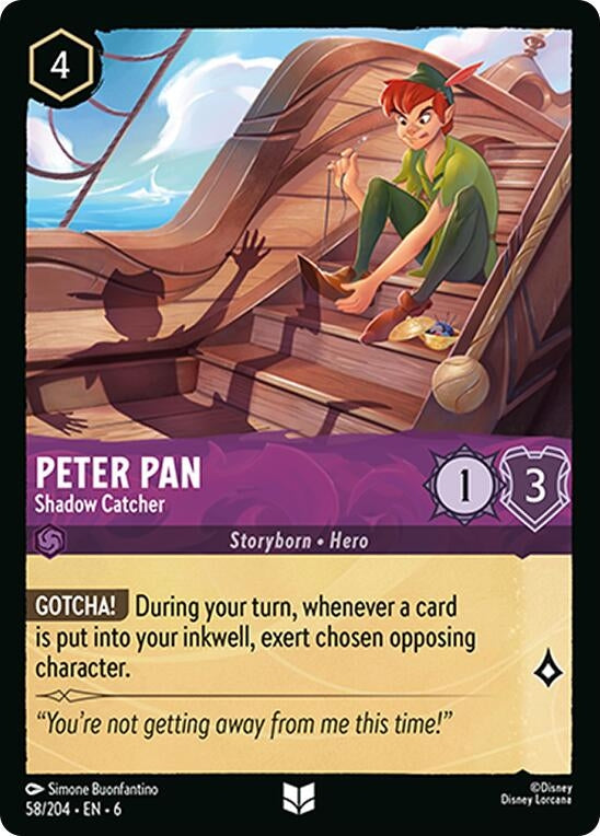 Image for Peter Pan - Shadow Catcher (58/204) (Azurite Sea) - Disney Lorcana