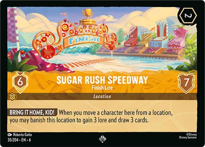 Image for Sugar Rush Speedway - Finish Line (35/204) (Azurite Sea) - Disney Lorcana