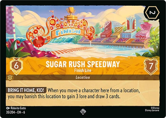 Image for Sugar Rush Speedway - Finish Line (35/204) (Azurite Sea) - Disney Lorcana
