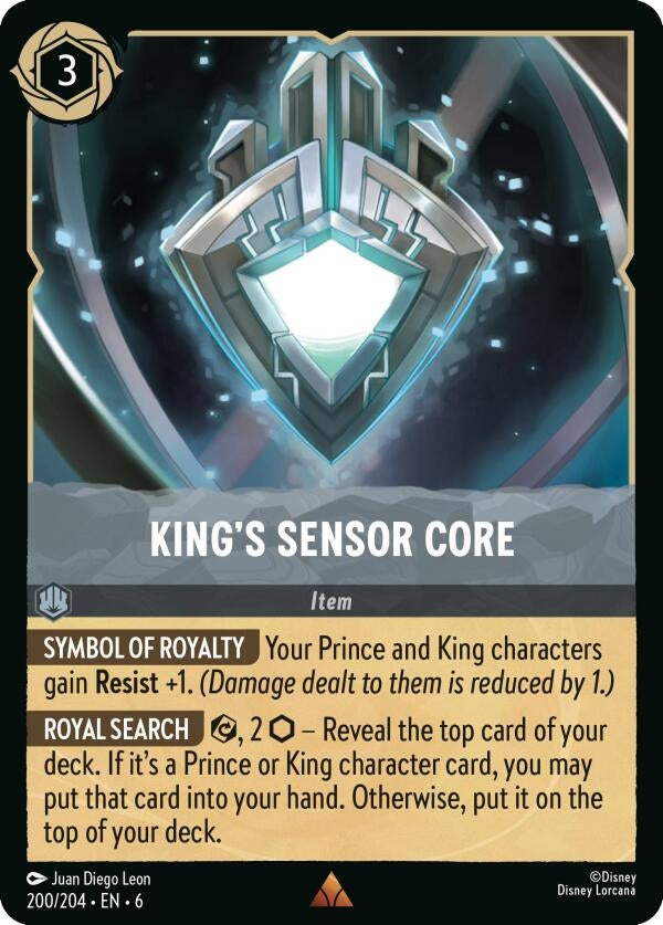 Image for King's Sensor Core (200/204) (Azurite Sea) - Disney Lorcana