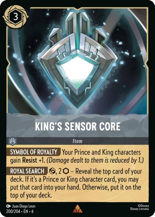 Image for King's Sensor Core (200/204) (Azurite Sea) - Disney Lorcana