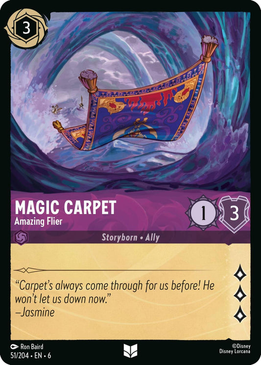 Image for Magic Carpet - Amazing Flier (51/204) (Azurite Sea) - Disney Lorcana