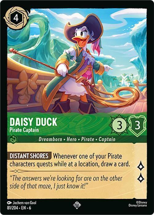 Image for Daisy Duck - Pirate Captain (81/204) (Azurite Sea) - Disney Lorcana