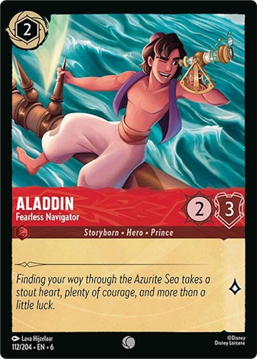Image for Aladdin - Fearless Navigator (112/204) (Azurite Sea) - Disney Lorcana