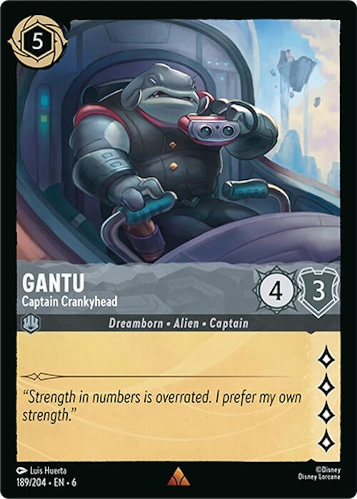Image for Gantu - Captain Crankyhead (189/204) (Azurite Sea) - Disney Lorcana