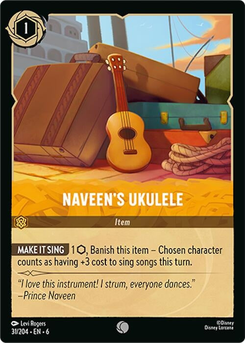Image for Naveen's Ukulele (31/204) (Azurite Sea) - Disney Lorcana