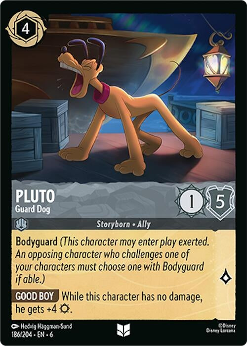 Image for Pluto - Guard Dog (186/204) (Azurite Sea) - Disney Lorcana
