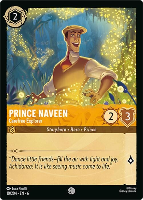Image for Prince Naveen - Carefree Explorer (10/204) (Azurite Sea) - Disney Lorcana