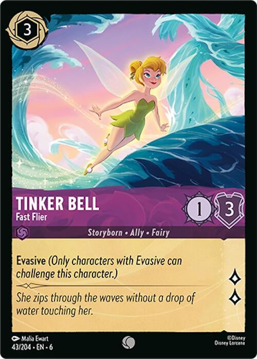 Image for Tinker Bell - Fast Flier (43/204) (Azurite Sea) - Disney Lorcana