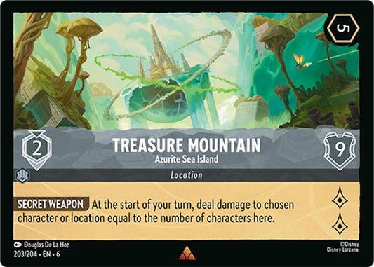 Image for Treasure Mountain - Azurite Sea Island (203/204) (Azurite Sea) - Disney Lorcana