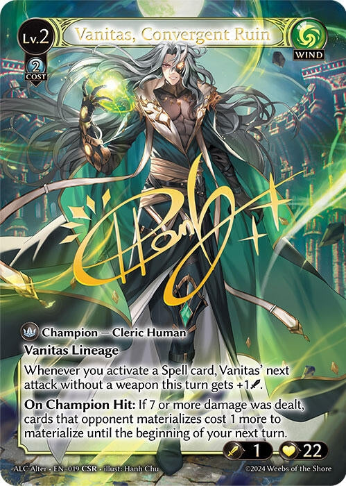 Image for Vanitas, Convergent Ruin (CSR) (019) (Alchemical Revolution Alter Edition) - Grand Archive TCG