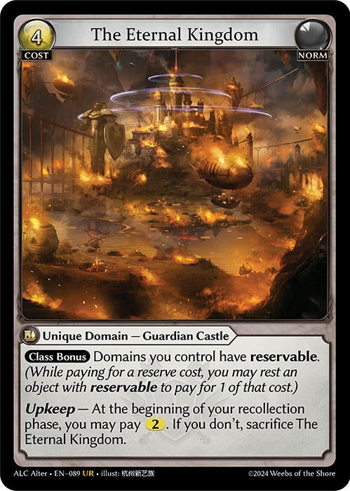 Image for The Eternal Kingdom (089) (Alchemical Revolution Alter Edition) - Grand Archive TCG