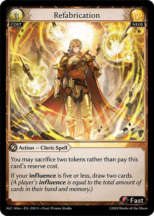 Image for Refabrication (230) (Alchemical Revolution Alter Edition) - Grand Archive TCG