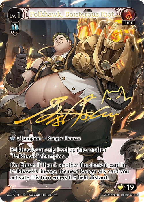 Image for Polkhawk, Boisterous Riot (CSR) (228) (Alchemical Revolution Alter Edition) - Grand Archive TCG