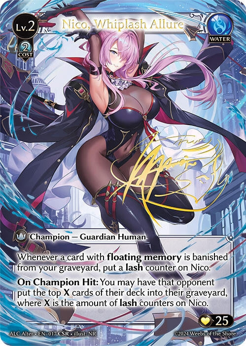 Image for Nico, Whiplash Allure (CSR) (017) (Alchemical Revolution Alter Edition) - Grand Archive TCG