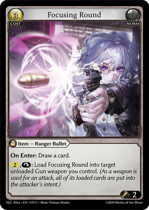 Image for Focusing Round (219) (Alchemical Revolution Alter Edition) - Grand Archive TCG