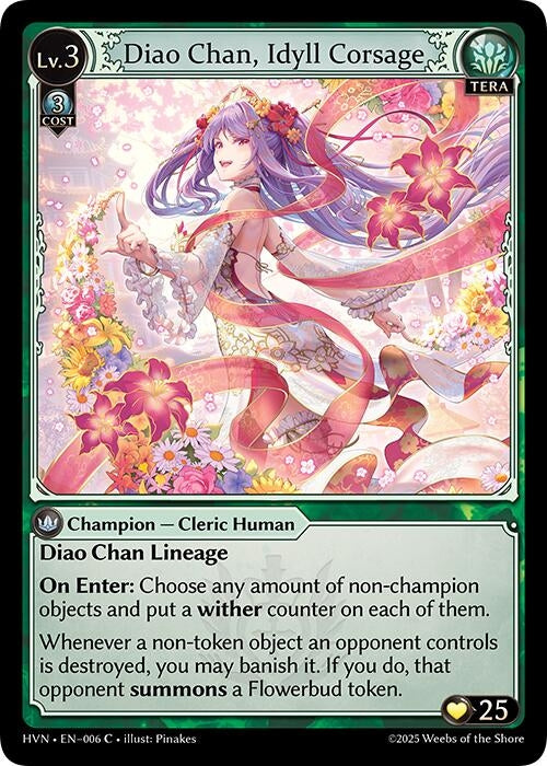 Image for Diao Chan, Idyll Corsage (006) (Abyssal Heaven) - Grand Archive TCG