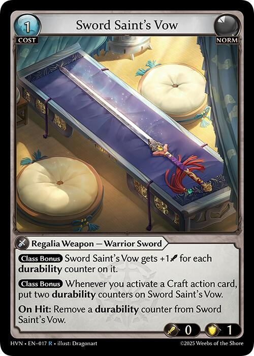 Image for Sword Saint's Vow (017) (Abyssal Heaven) - Grand Archive TCG