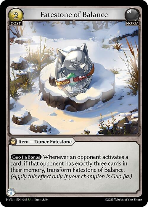 Image for Fatestone of Balance // Woodland Shoats (045) (Abyssal Heaven) - Grand Archive TCG