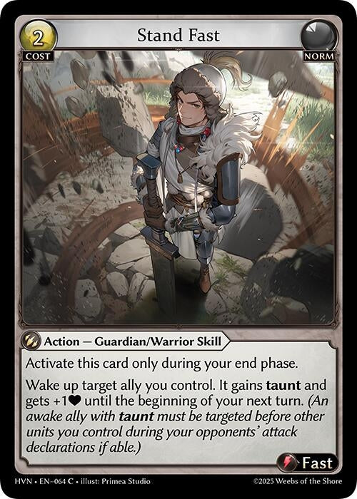 Image for Stand Fast (064) (Abyssal Heaven) - Grand Archive TCG