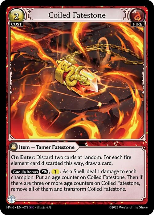 Image for Coiled Fatestone // Serpentine Judicator (078) (Abyssal Heaven) - Grand Archive TCG